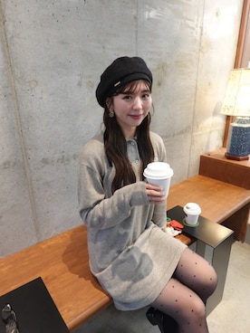 「CA4LA（カシラ）のアイテム」を使った、yuiさん（レディース・159cm）の冬コーディネート