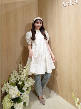 「ミニワンピ」｜yuiさん（レディース・159cm）の夏コーディネート