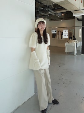 「アイテム（バレエシューズ）」を使った、yuiさん（レディース・159cm）の夏コーディネート