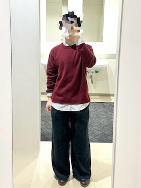 「koe（コエ）のアイテム（その他パンツ）」を使った、ちびさん（メンズ・158cm）の冬コーディネート