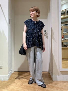 「アイテム（スウェットパンツ）」を使った、miyuさん（レディース・157cm・30代）の夏コーディネート