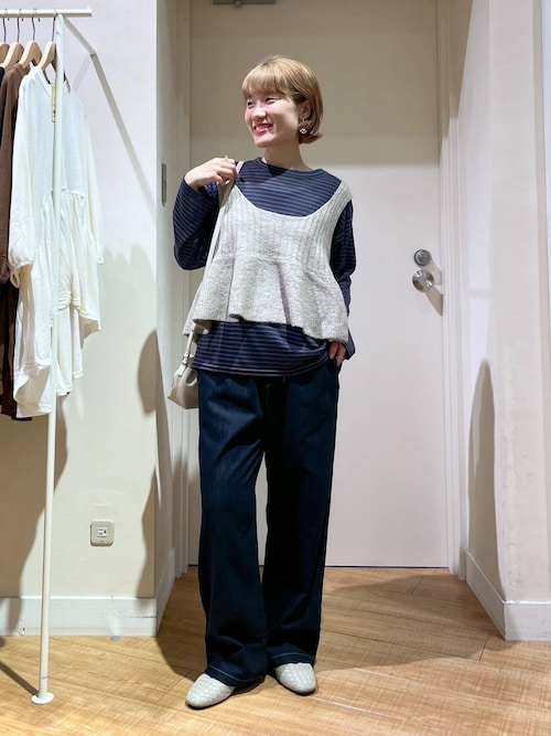 セール】【接触冷感】ひんやりイージーストレートデニム《CLIP denim