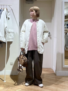 「studio CLIP（スタディオクリップ）のアイテム」を使った、miyuさん（レディース・157cm）の冬コーディネート