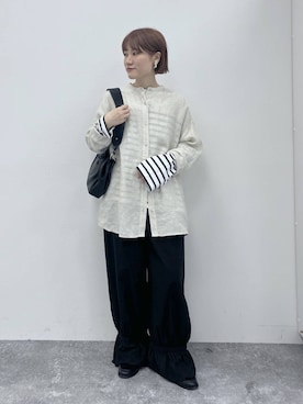 「studio CLIP（スタディオクリップ）のアイテム」を使った、miyuさん（レディース・157cm）の春コーディネート