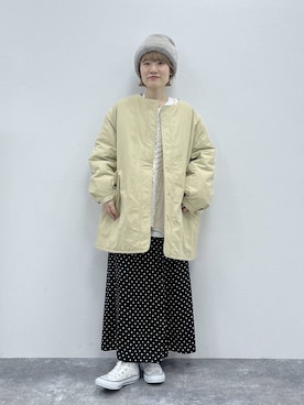 「アイテム（スカート、その他）」を使った、miyuさん（レディース・157cm）の秋コーディネート