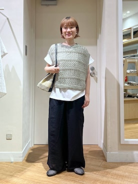 「アイテム（パンプス）」を使った、miyuさん（レディース・157cm）の夏コーディネート