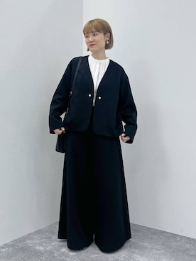 「アイテム（フォーマルスーツ/小物）」を使った、miyuさん（レディース・157cm）の秋コーディネート