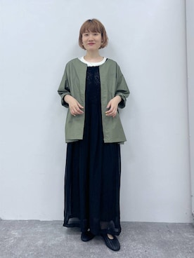 「studio CLIP（スタディオクリップ）のアイテム」を使った、miyuさん（レディース・157cm）の夏コーディネート