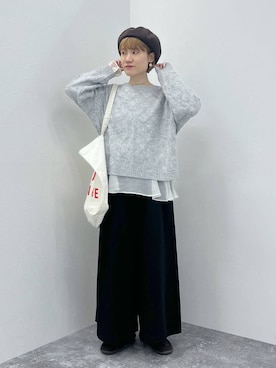 「アイテム（スーツセット）」を使った、miyuさん（レディース・157cm）の秋コーディネート