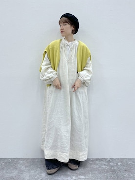 「アイテム（モカシン/デッキシューズ）」を使った、miyuさん（レディース・157cm）の秋コーディネート