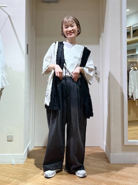 「studio CLIP（スタディオクリップ）のアイテム」を使った、miyuさん（レディース・157cm）の夏コーディネート