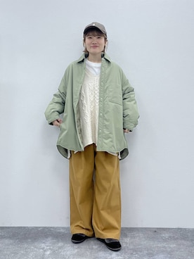 「アイテム（帽子）」を使った、miyuさん（レディース・157cm・30代）の秋コーディネート