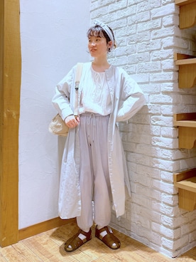 「アイテム（ヘアバンド）」を使った、miyuさん（レディース・157cm・20代）の春コーディネート