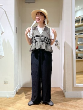 「アイテム（パンプス）」を使った、miyuさん（レディース・157cm・30代）の夏コーディネート