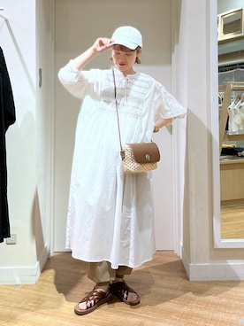 「アイテム（帽子）」を使った、miyuさん（レディース・157cm・30代）の春コーディネート