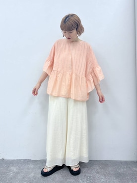 「アイテム（パンツ）」を使った、miyuさん（レディース・157cm・30代）の夏コーディネート