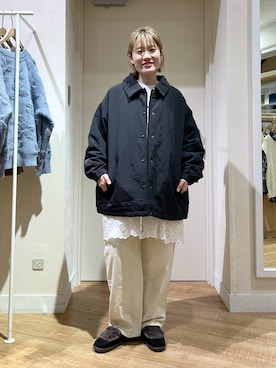 「アイテム（チュニック）」を使った、miyuさん（レディース・157cm・30代）の秋コーディネート