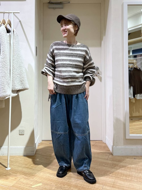 セール】バレルデニムパンツ[プチ・プラスサイズあり]《CLIP denim