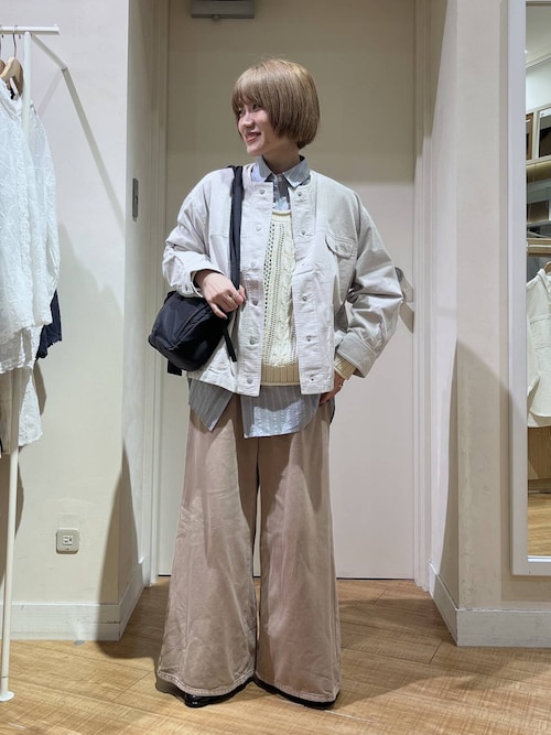 セール】先染めコーデュロイジャケット（ノーカラージャケット