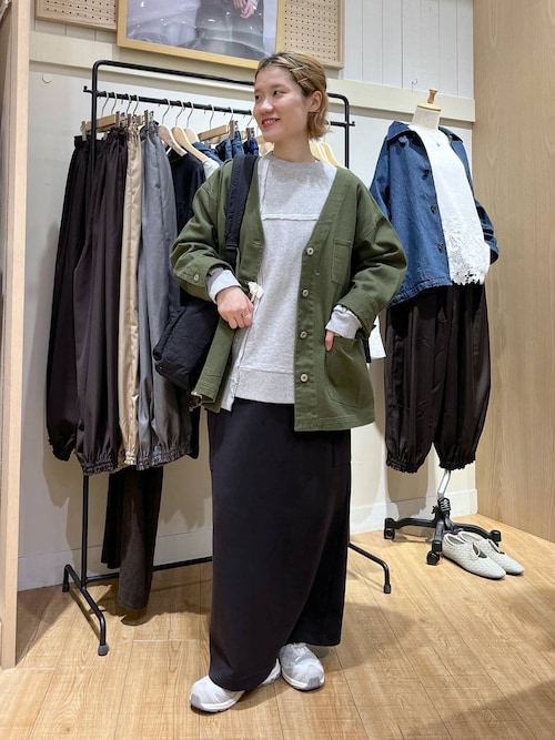 セール】Vネックデニムカバーオール《CLIP denim》（デニムジャケット