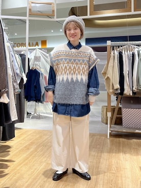 「アイテム（パンプス）」を使った、miyuさん（レディース・157cm・30代）の秋コーディネート