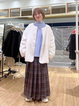 「and ST SALE」｜miyuさん（レディース・157cm）の冬コーディネート