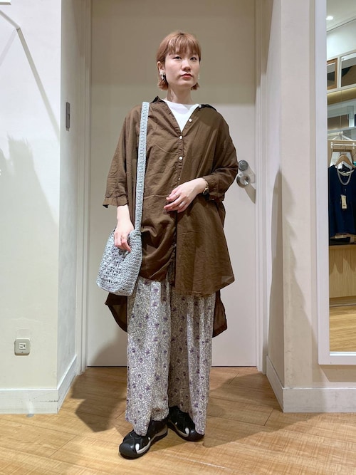 セール】アソートプリントフレアパンツ[プチ・プラスサイズあり