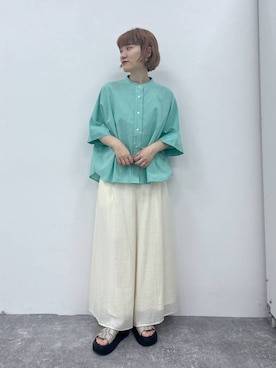 「アイテム（シューズ）」を使った、miyuさん（レディース・157cm・30代）の夏コーディネート