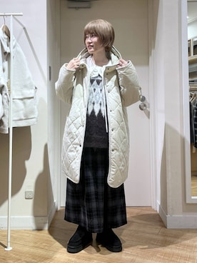 「アイテム（ベスト）」を使った、miyuさん（レディース・157cm・30代）の冬コーディネート