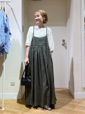 「アイテム（ワンピース/ドレス）」を使った、miyuさん（レディース・157cm・30代）の秋コーディネート