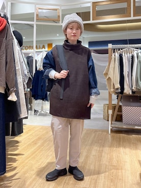 「studio CLIP（スタディオクリップ）のアイテム」を使った、miyuさん（レディース・157cm）の秋コーディネート