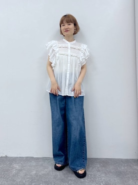 「アイテム（シューズ）」を使った、miyuさん（レディース・157cm・30代）の夏コーディネート