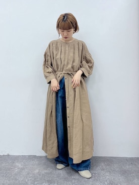 「アイテム（ワンピース/ドレス）」を使った、miyuさん（レディース・157cm・30代）の夏コーディネート