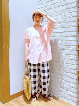 「アイテム（その他）」を使った、miyuさん（レディース・157cm・30代）の夏コーディネート
