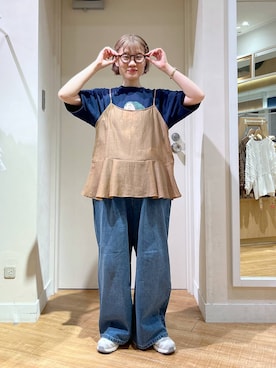 「アイテム（メガネ）」を使った、miyuさん（レディース・157cm・30代）の夏コーディネート