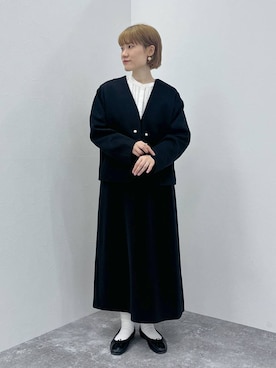 「アイテム（フォーマルスーツ/小物）」を使った、miyuさん（レディース・157cm）の秋コーディネート