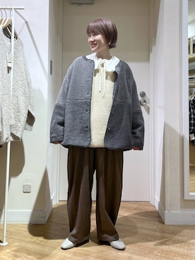 「アイテム（ブルゾン）」を使った、miyuさん（レディース・157cm・30代）の秋コーディネート