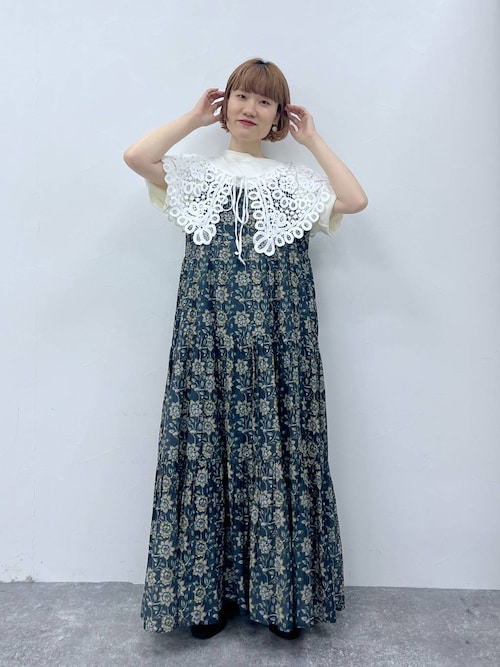 natural by clip》コットンレーヨンティアードキャミワンピース