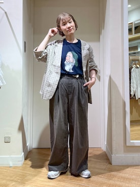 「アイテム（ジャケット/アウター）」を使った、miyuさん（レディース・157cm・30代）の夏コーディネート