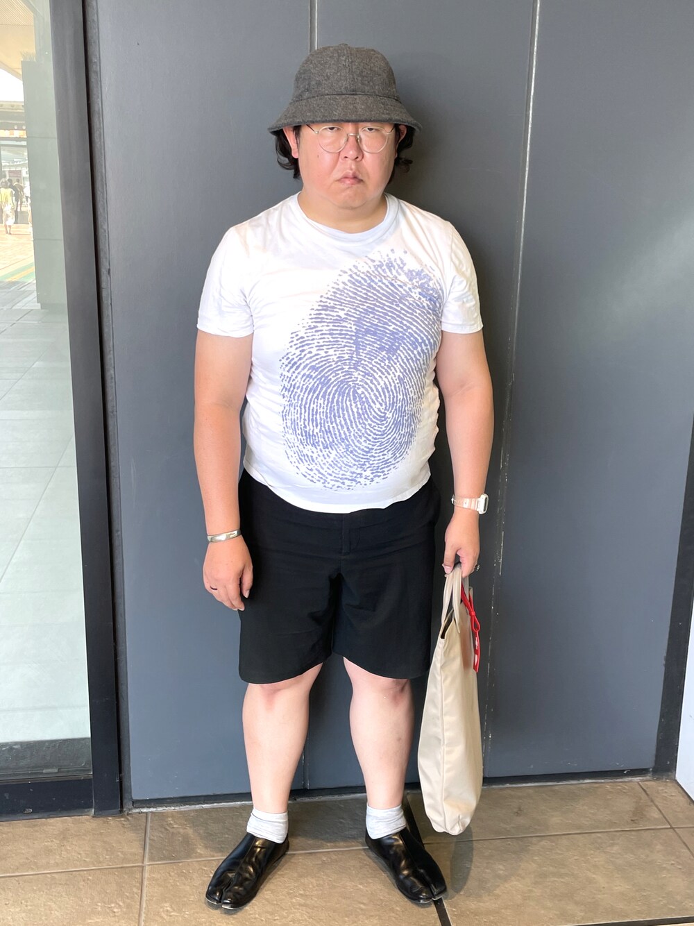 「オトナカジュアル、きれいめカジュアル、リラックススタイル、マルジェラ足袋、秋服準備はじめました、古着」｜「UNIQLOのアイテム（ハット、グレー系）」を使った、まさみんさん（メンズ・166cm）の夏コーディネートの1枚目の写真