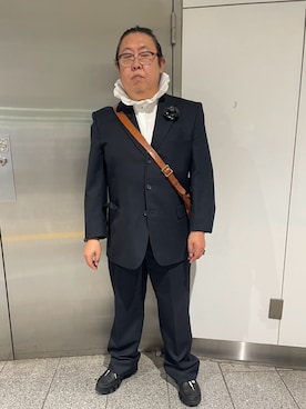 「アイテム（ブローチ/コサージュ）」を使った、まさみんさん（メンズ・165cm）の秋コーディネート