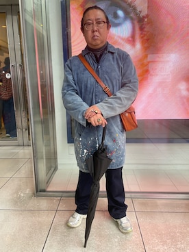 「アイテム（デジタル腕時計）」を使った、まさみんさん（メンズ・165cm）の秋コーディネート