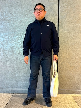 「FRED PERRY（フレッドペリー）のアイテム」を使った、まさみんさん（メンズ・165cm）の冬コーディネート