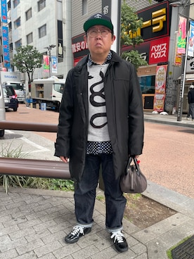 「GUCCI（グッチ）のアイテム」を使った、まさみんさん（メンズ・165cm）の冬コーディネート