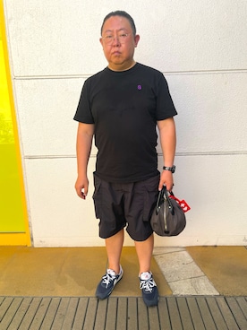 「デブでもオシャレ」｜まさみんさん（メンズ・165cm）の夏コーディネート