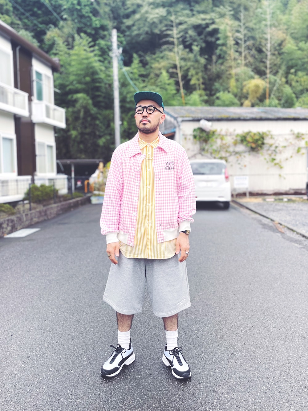 miu miuのジャケット/アウター（ピンク系）を使った人気ファッション