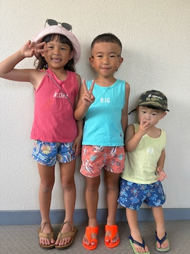 「IPANEMA（イパネマ）のアイテム」を使った、MASAさん（キッズ・120cm）の春コーディネート