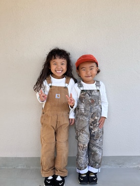 カーハート オーバーオール サロペット 子供用 Carhartt（カーハート） キッズ 服 オーバーオール キャンバス 女の子