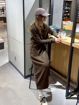 ゆんさん（骨格ナチュラル・レディース・165cm）の冬コーディネート