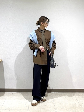 「U.S. POLO ASSN.（ユーエスポロアッスン）のアイテム（シャツ/ブラウス）」を使った、ゆんさん（レディース・165cm）の秋コーディネート